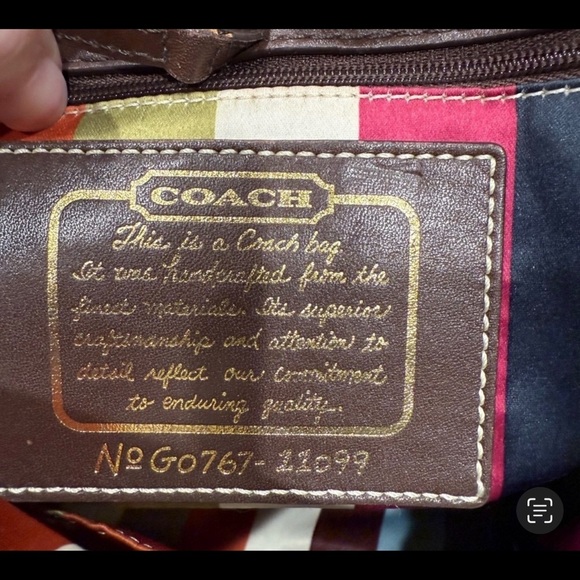 Coach Brown Signature Tote Bag - Picture 2 of 6